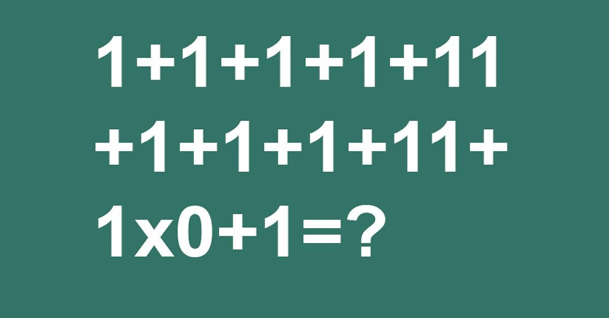 Mathematisches Rätsel: Fast jeder erledigt eine einfache Aufgabe nicht.  Sie auch?  - Mensch