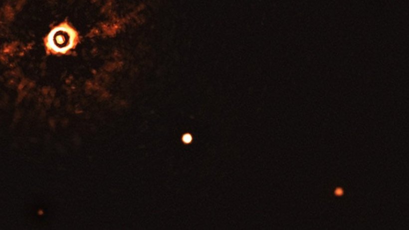 Zum ersten Mal wurde ein neues Planetensystem mit einem Sonnenstern fotografiert