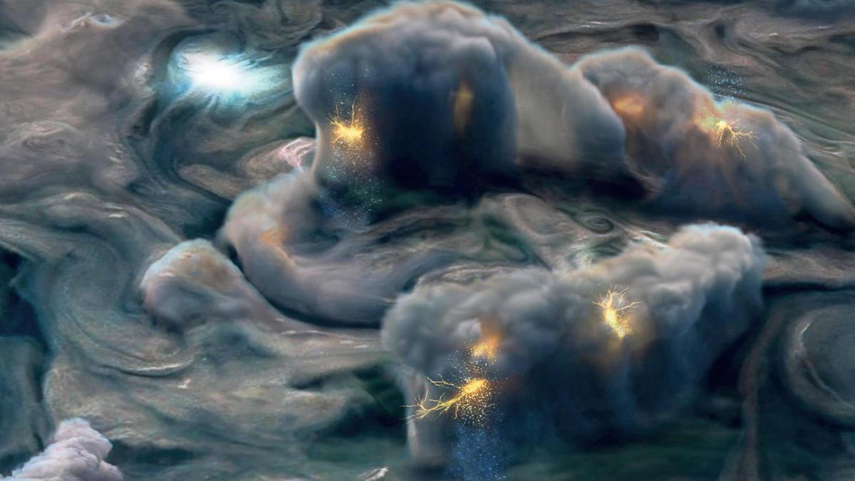 Photo of Auf Jupiter: Blitze aus exotischen Wolken