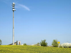 LTE-Basisstation vor Ort