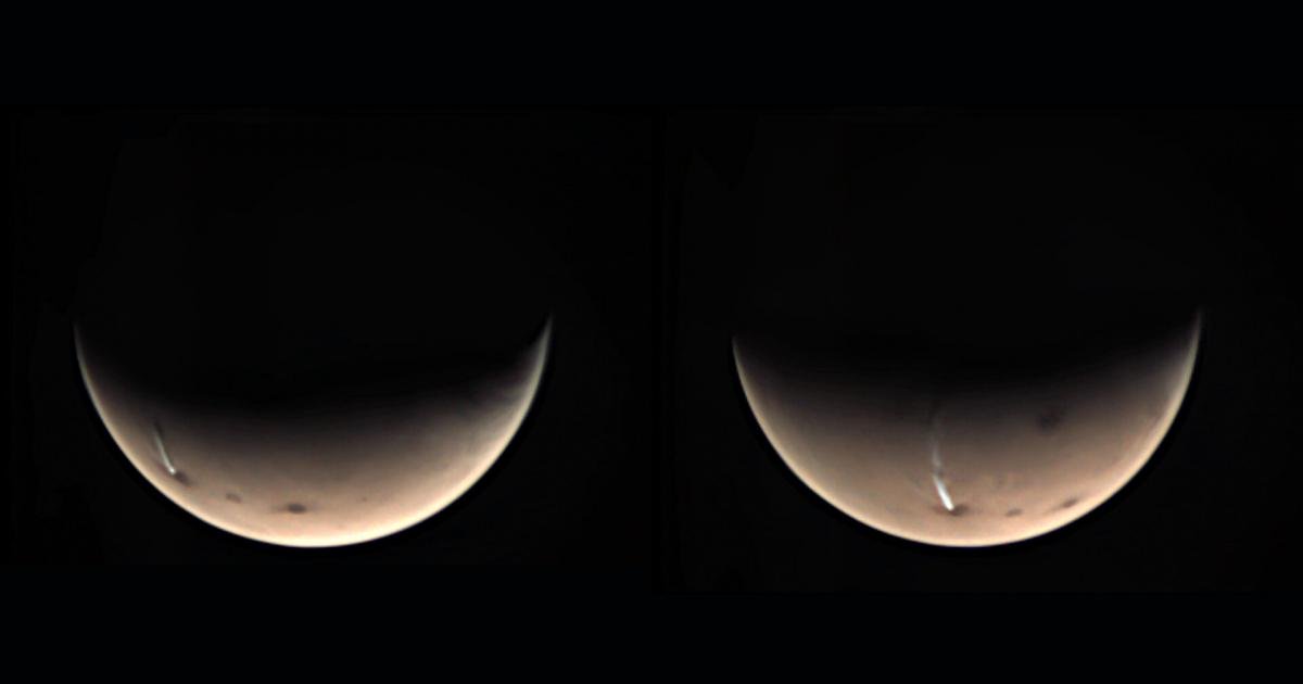 Photo of Auf dem Mars erscheinen 1.800 Kilometer Wolken