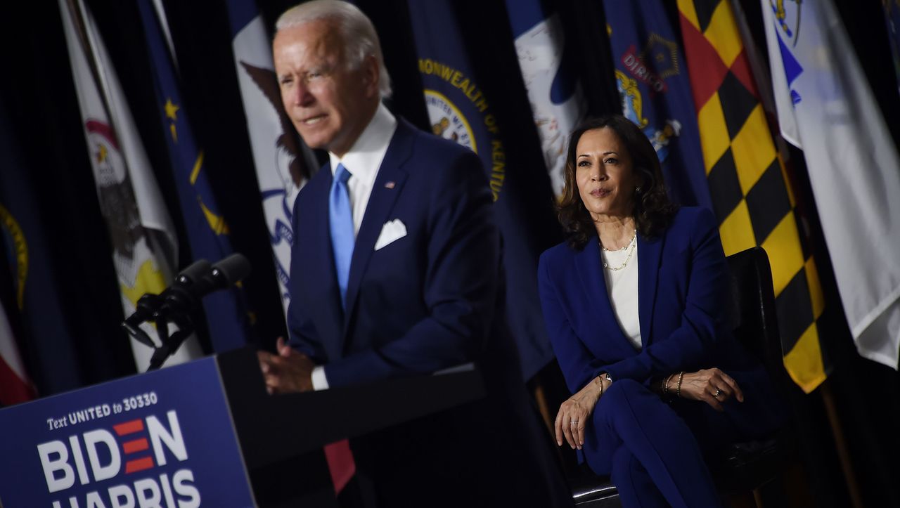 Joe Biden und Kamala Harris: Der erste gemeinsame Auftritt mit Angriffen gegen Donald Trump