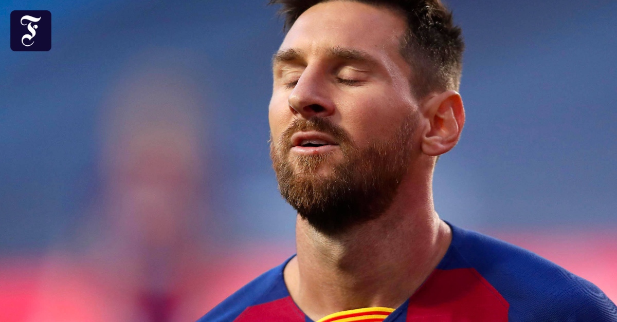 Lionel Messi beim FC Barcelona, ​​bevor er nach dem Debüt der Bayern abreist