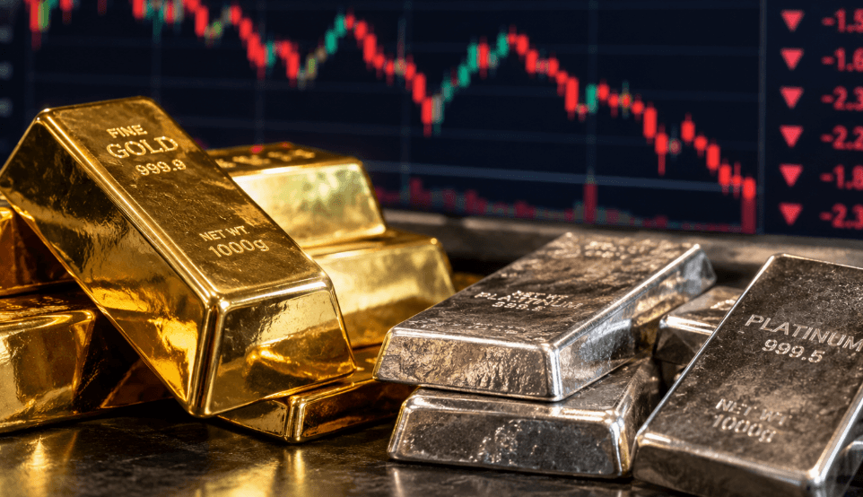 Gold, Silber und Platin unter Druck: Platinpreis droht deutlicher Kursrückgang Gold, Silber und Platin unter Druck: Platinpreis droht deutlicher Kursrückgang